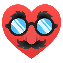 heart suit and disguised face