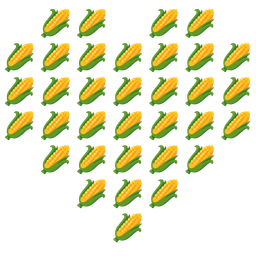 heart suit and ear of corn