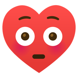 heart suit and flushed face