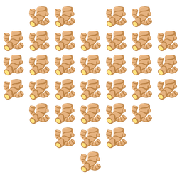 heart suit and ginger root