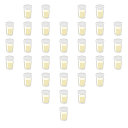 heart suit and glass of milk