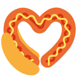 heart suit and hot dog