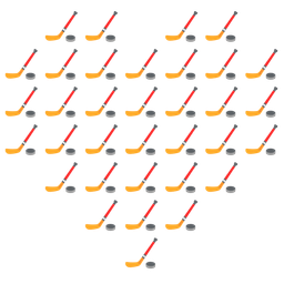 heart suit and ice hockey