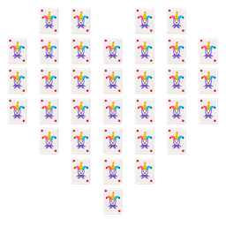 heart suit and joker