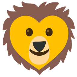 heart suit and lion