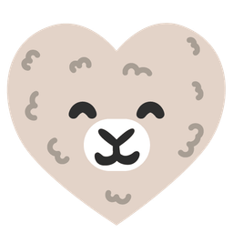 heart suit and llama