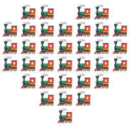 heart suit and locomotive