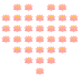 heart suit and lotus