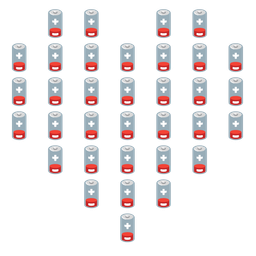 heart suit and low battery