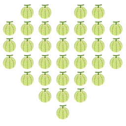 heart suit and melon