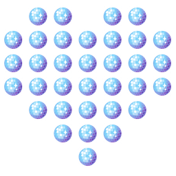 heart suit and mirror ball