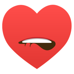 heart suit and mouth