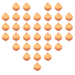 heart suit and onion