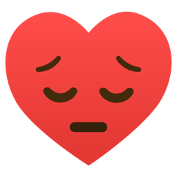 heart suit and pensive face