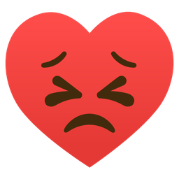 heart suit and persevering face