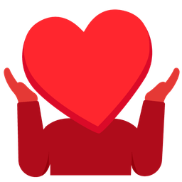 heart suit and person shrugging