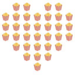 heart suit and popcorn