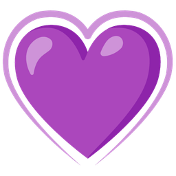 heart suit and purple heart