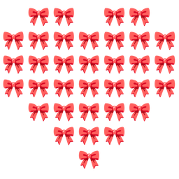 heart suit and ribbon