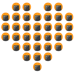 heart suit and rice cracker