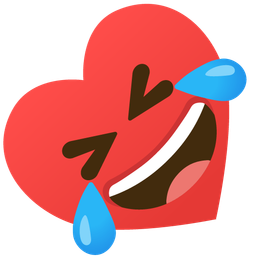 Heart suit and Rolling on the floor laughing