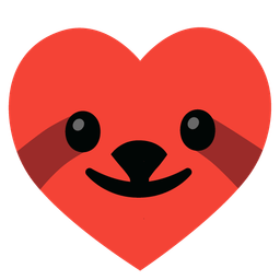 heart suit and sloth