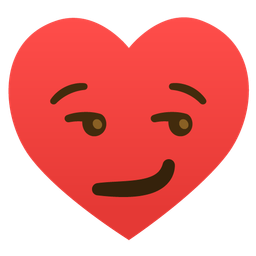 heart suit and smirking face