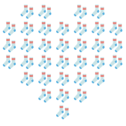 heart suit and socks