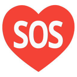 heart suit and SOS button