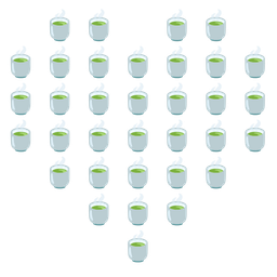 heart suit and teacup without handle