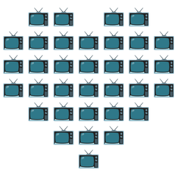 heart suit and television