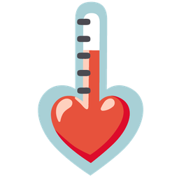 heart suit and thermometer