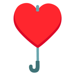 heart suit and umbrella