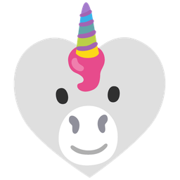 heart suit and unicorn