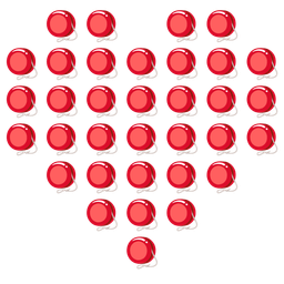 heart suit and yo-yo