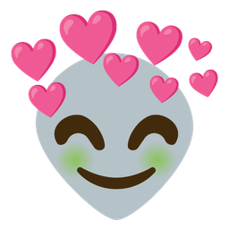 heart with arrow and alien