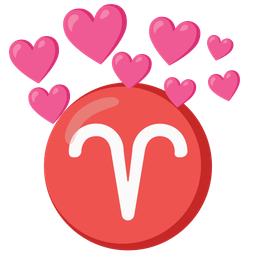 heart with arrow and Aries