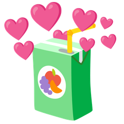 heart with arrow and beverage box
