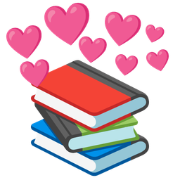 heart with arrow and books