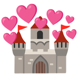 heart with arrow and castle