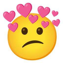 heart with arrow and confused face