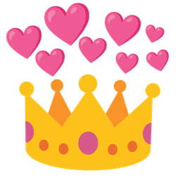 heart with arrow and crown