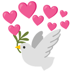 heart with arrow and dove