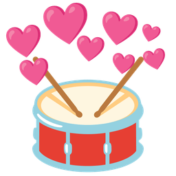 Heart with arrow and Drum