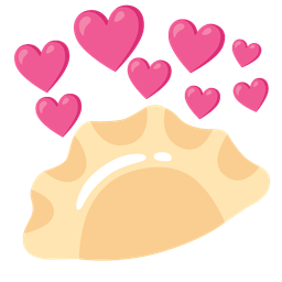 heart with arrow and dumpling