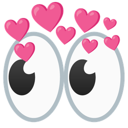 heart with arrow and eyes