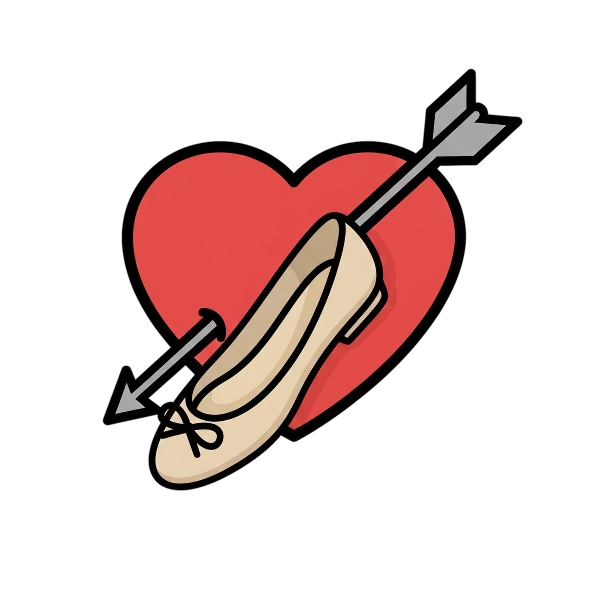 Heart with arrow and Flat shoe
