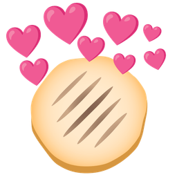 heart with arrow and flatbread