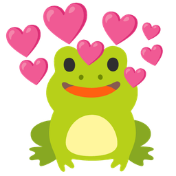 Heart with arrow and Frog