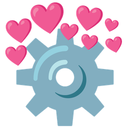 heart with arrow and gear